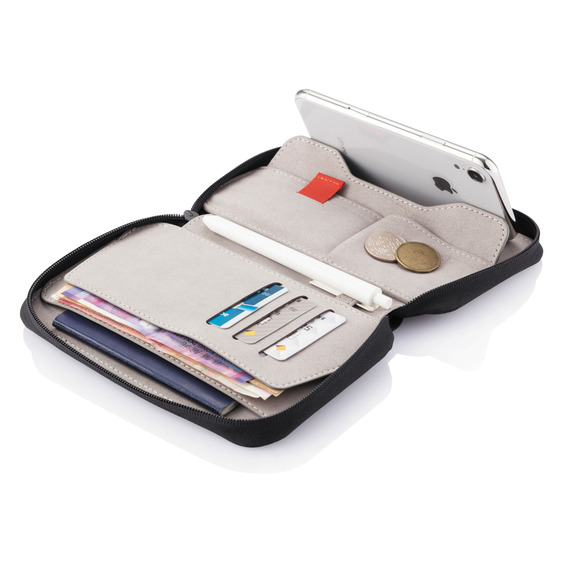 Etui passeport anti RFID personnalisable en liège - XD Collection