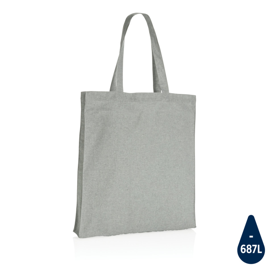 Sac publicitaire tote en coton recyclé avec fond amovible Impact AWARE™