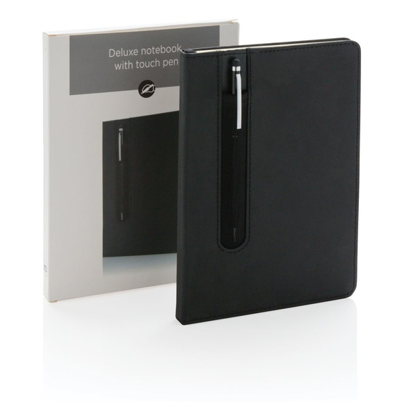 Carnet publicitaire de notes A5 avec stylo tactile Deluxe