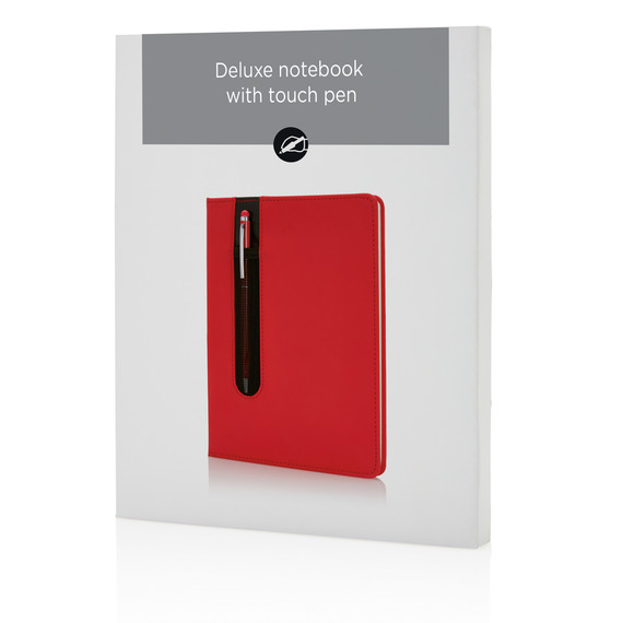 Carnet publicitaire de notes A5 avec stylo tactile Deluxe