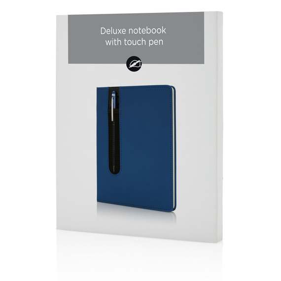 Carnet publicitaire de notes A5 avec stylo tactile Deluxe