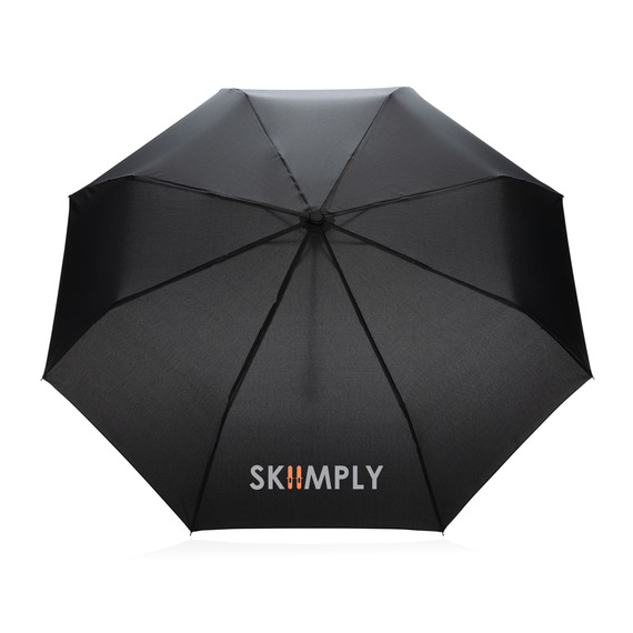 Mini parapluie publicitaire  20.5" rPET 190T poignée bambou Impact AWARE™