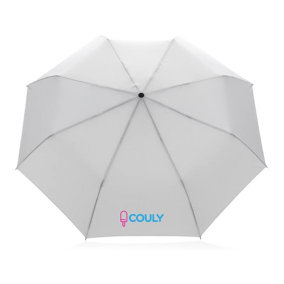 Mini parapluie publicitaire  20.5" rPET 190T poignée bambou Impact AWARE™