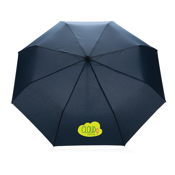 Mini parapluie publicitaire  20.5" rPET 190T poignée bambou Impact AWARE™