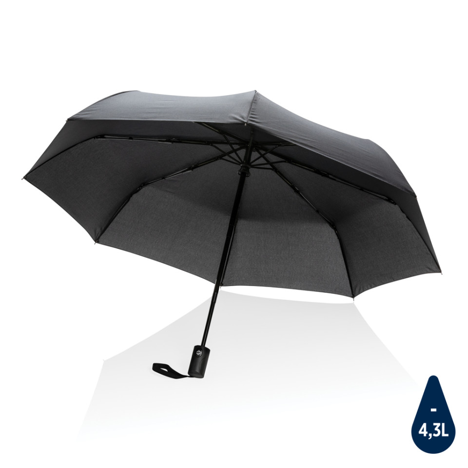 Parapluie publicitaire 21" automatique en rPET 190T Impact AWARE™