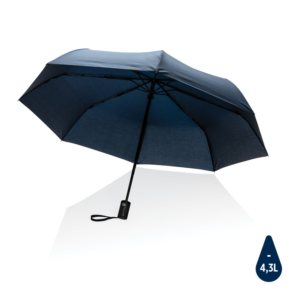 Parapluie publicitaire 21" automatique en rPET 190T Impact AWARE™