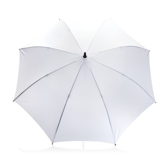 Parapluie publicitaire 23" en rPET et bambou ouverture auto Impact AWARE™