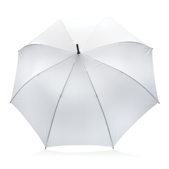 Parapluie publicitaire 27" en rPET et bambou ouverture auto Impact AWARE™