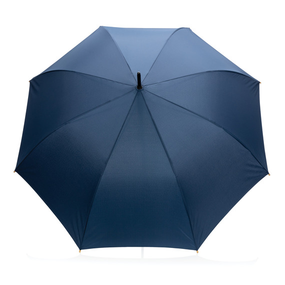 Parapluie publicitaire 27" en rPET et bambou ouverture auto Impact AWARE™