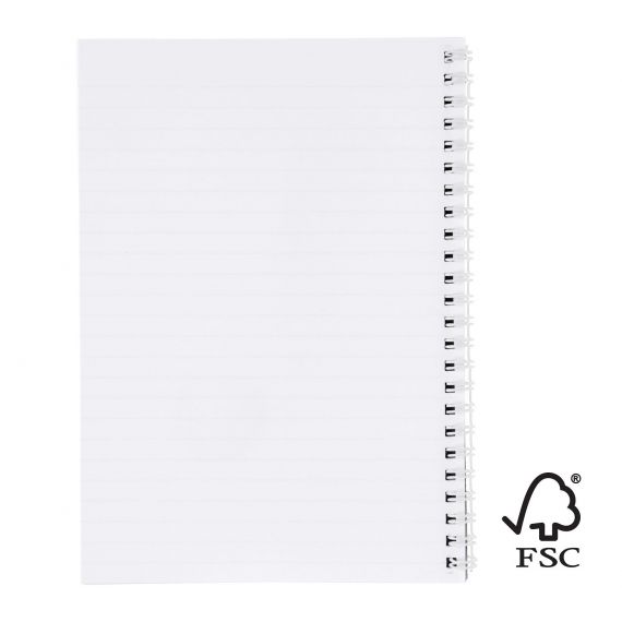 Couverture publicitaire synthétique pour cahier Desk-Mate® FSC A4 Made in Europe