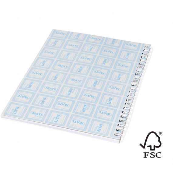 Couverture publicitaire synthétique pour cahier Desk-Mate® FSC A4 Made in Europe