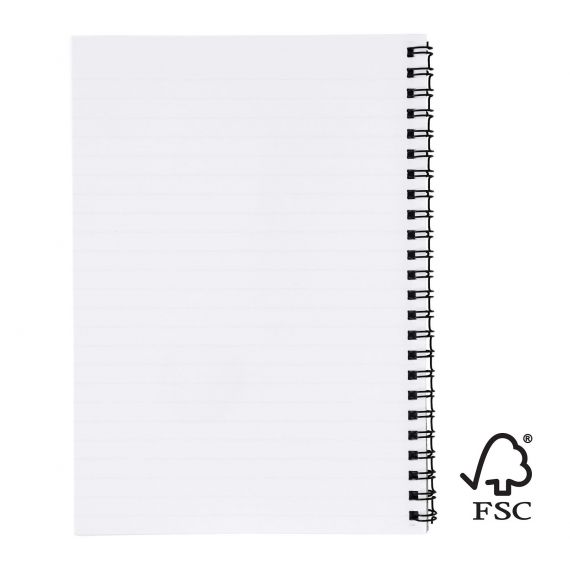 Couverture publicitaire synthétique pour cahier Desk-Mate® FSC A4 Made in Europe