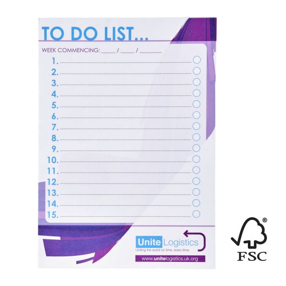 Bloc-notes publicitaire Desk-mate® FSC A5