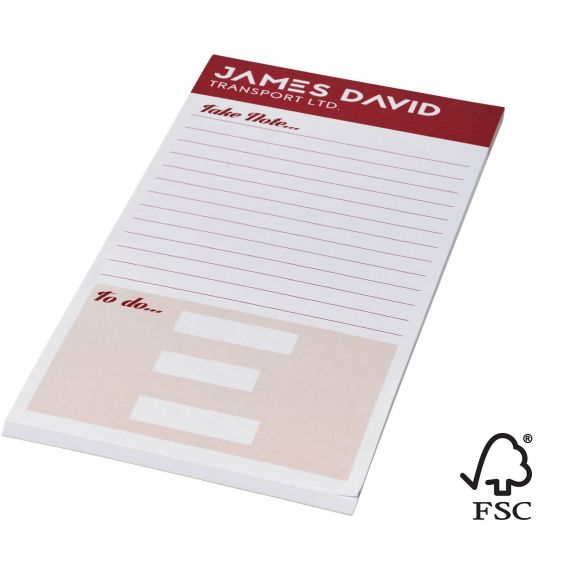 Bloc-notes publicitaire Desk-mate® FSC 99 x 210 mm