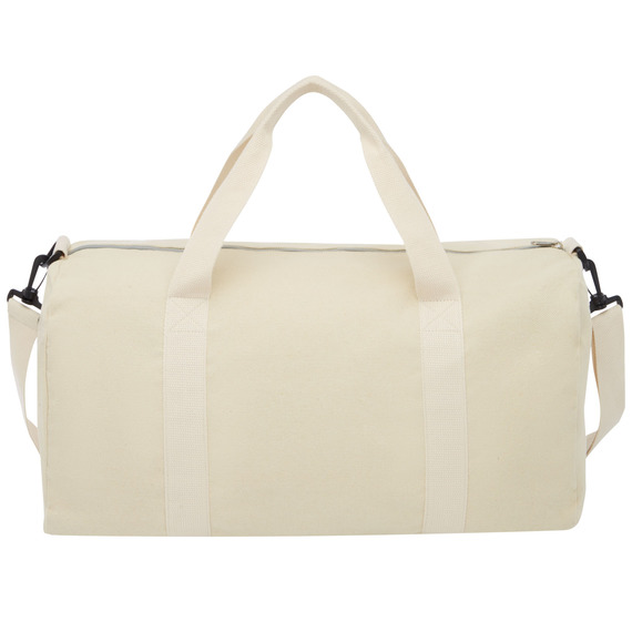 Sac publicitaire de voyage Pheebs en polyester et coton recyclé de 210 g/m²