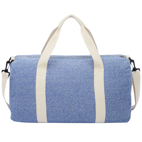 Sac publicitaire de voyage Pheebs en polyester et coton recyclé de 210 g/m²