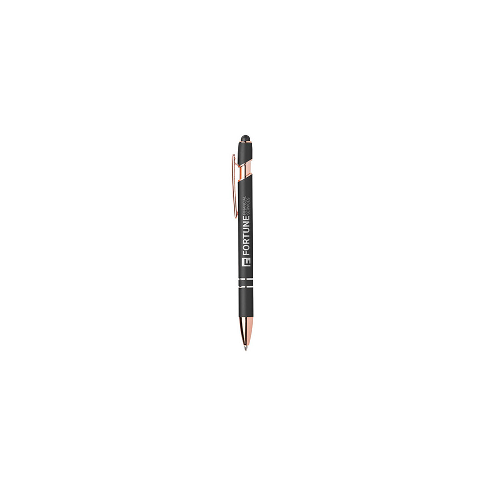 Stylo stylet publicitaire personnalisé express Goldstar® Prince Softy Rose Gold Métallique