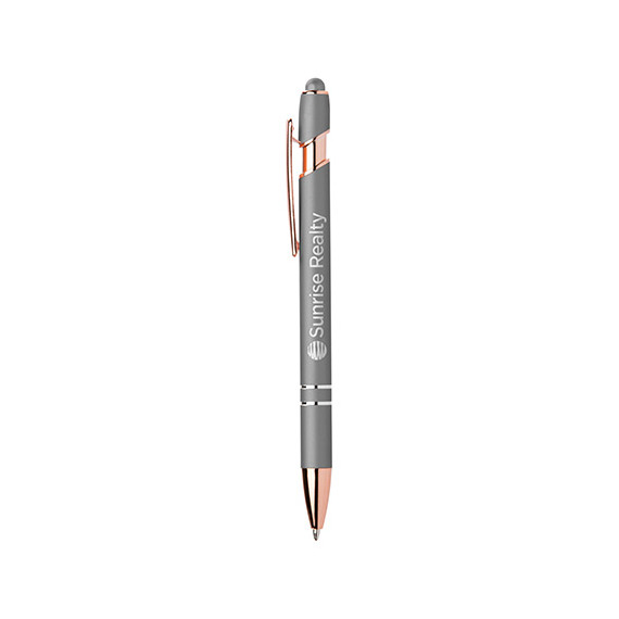 Stylo stylet publicitaire personnalisé express Goldstar® Prince Softy Rose Gold Métallique