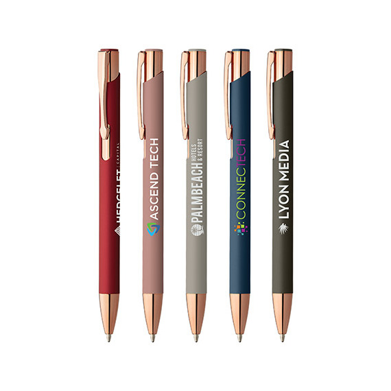 Stylo bille publicitaire express Goldstar® Crosby Softy Rose Gold