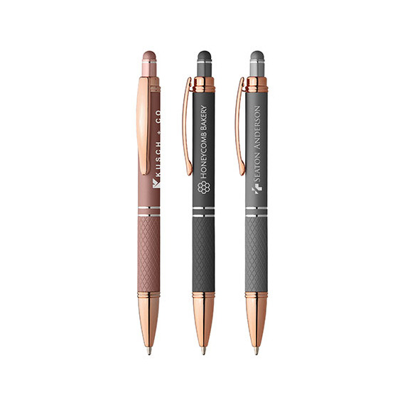 Stylo stylet publicitaire personnalisé express Goldstar® Phoenix Softy