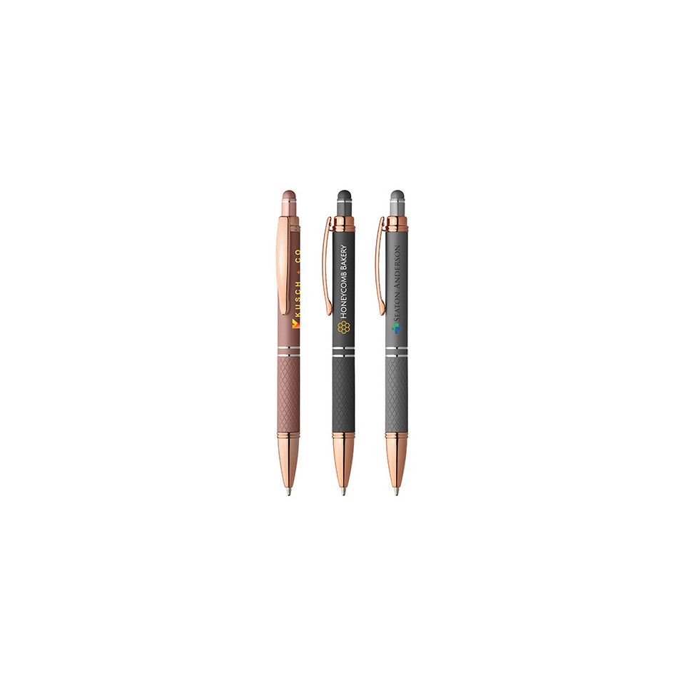 Stylo stylet publicitaire personnalisé express Goldstar® Phoenix Softy