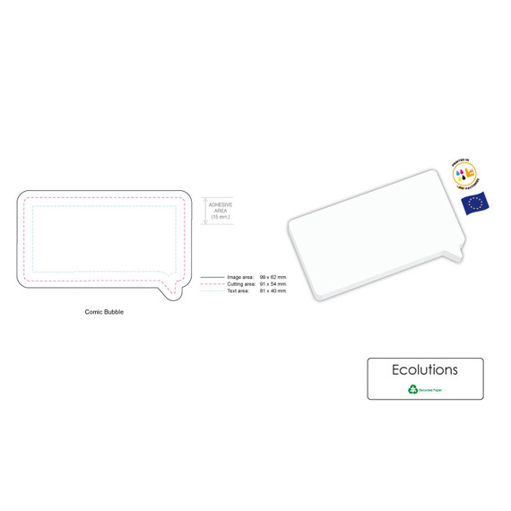 Sticky Note publicitaire écologique sur mesure BIC 101x75mm