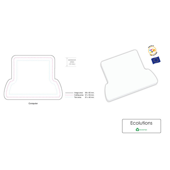 Sticky Note publicitaire écologique sur mesure BIC 101x75mm