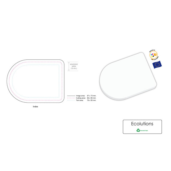 Sticky Note publicitaire écologique sur mesure BIC 101x75mm