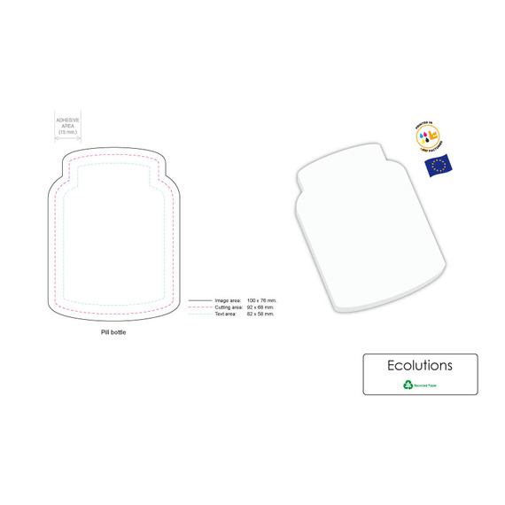 Sticky Note publicitaire écologique sur mesure BIC 101x75mm