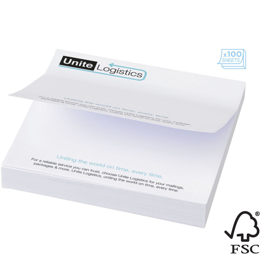 Post-its personnalisé Sticky-Mate® 100 x 100 mm fabrication Europe