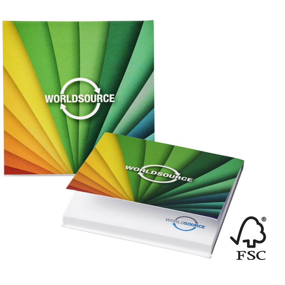 Post-its personnalisé Sticky-Mate® 75x75 mm couverture souple