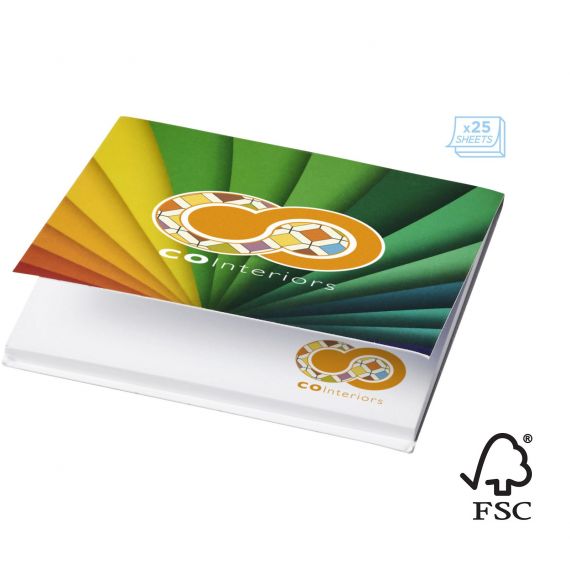 Post-its personnalisé Sticky-Mate® 75x75 mm couverture souple