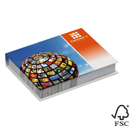 Post-it personnalisé Sticky-Mate® 106x80 mm couverture rigide