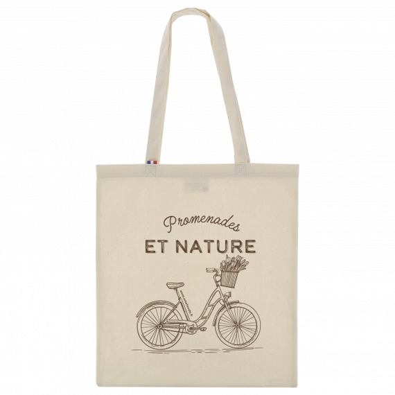 Sac de shopping publicitaire pliable en coton