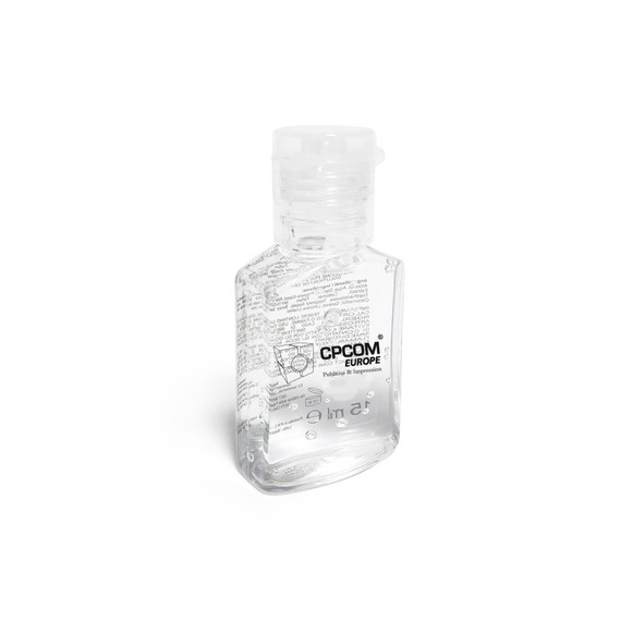 Gel hydroalcoolique personnalisé 15 ml réutilisable