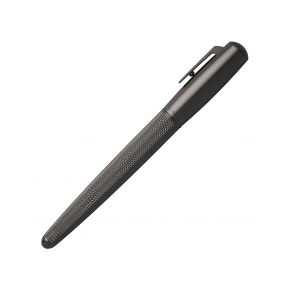 Stylo publicitaire roller Pure Matte Dark Chrome