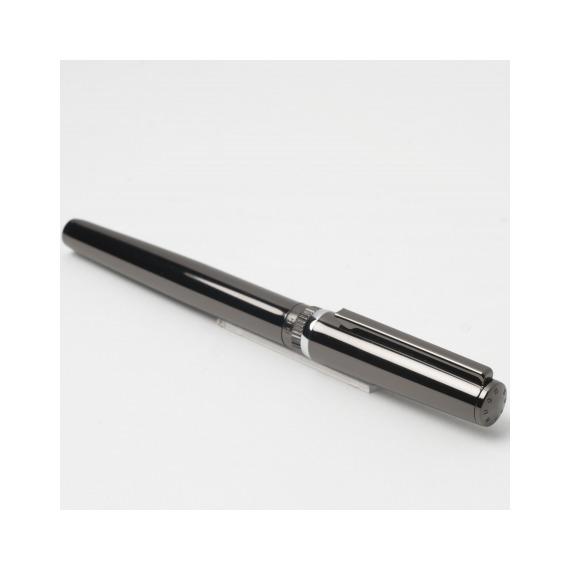 Stylo publicitaire roller Gear Metal Dark Chrome