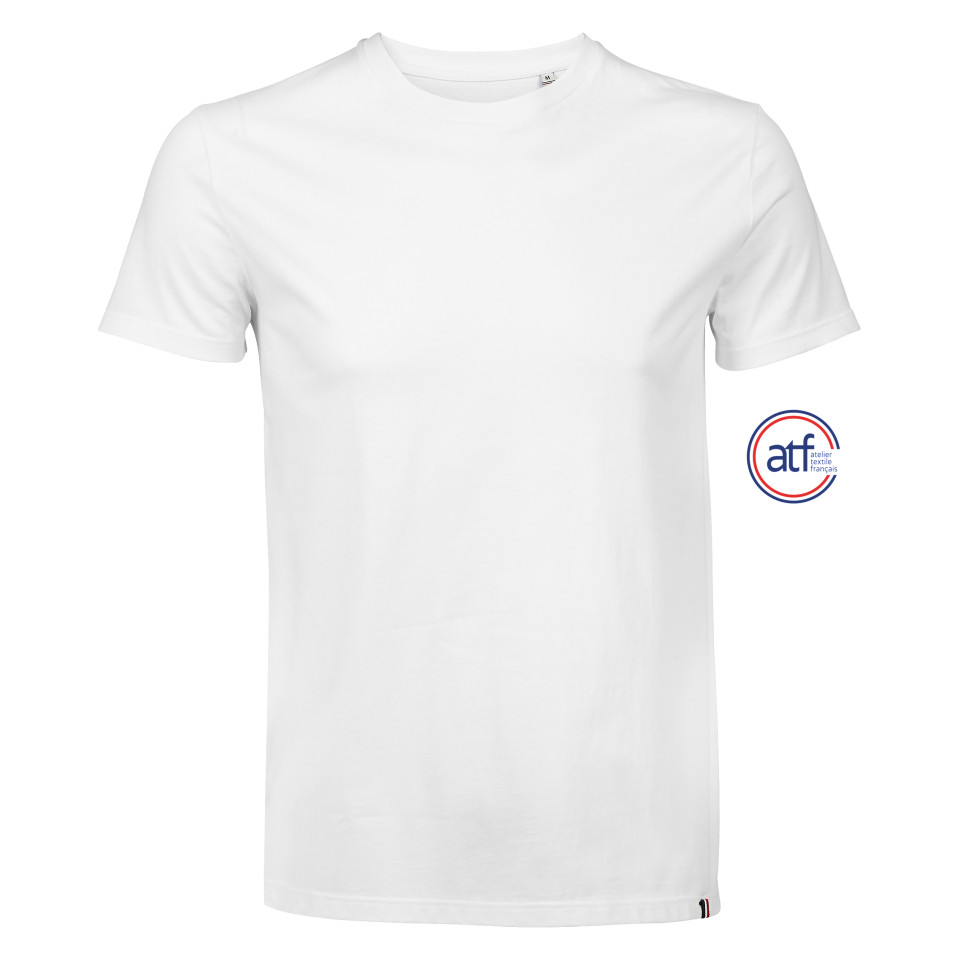 Tee-shirt publicitaire Homme col rond 100% coton peigné Made in France