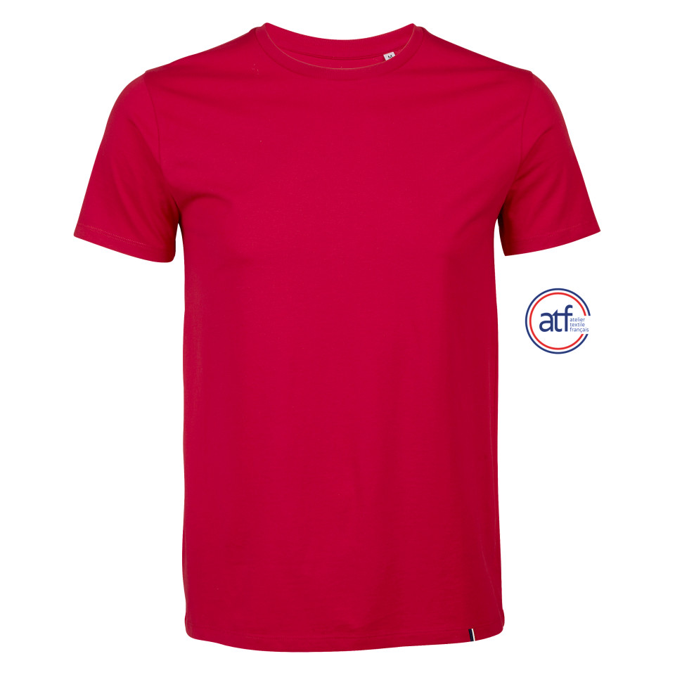 Tee-shirt publicitaire Homme col rond 100% coton peigné Made in France