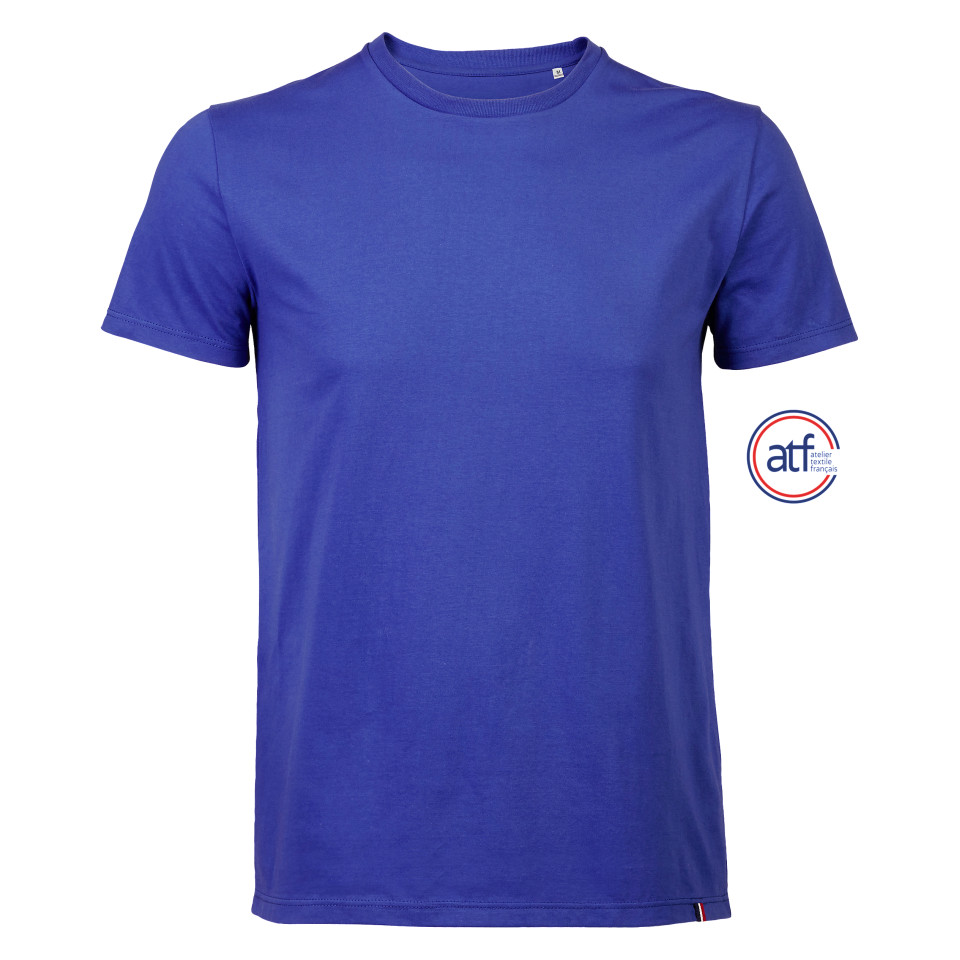 Tee-shirt publicitaire Homme col rond 100% coton peigné Made in France