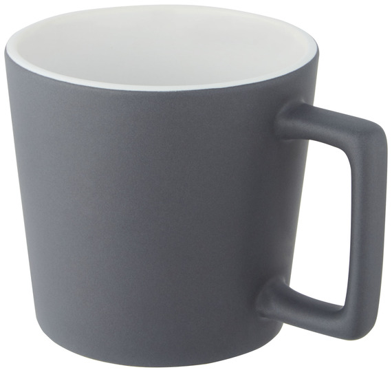 Tasse publicitaire Cali de 370 ml en céramique avec finition mate