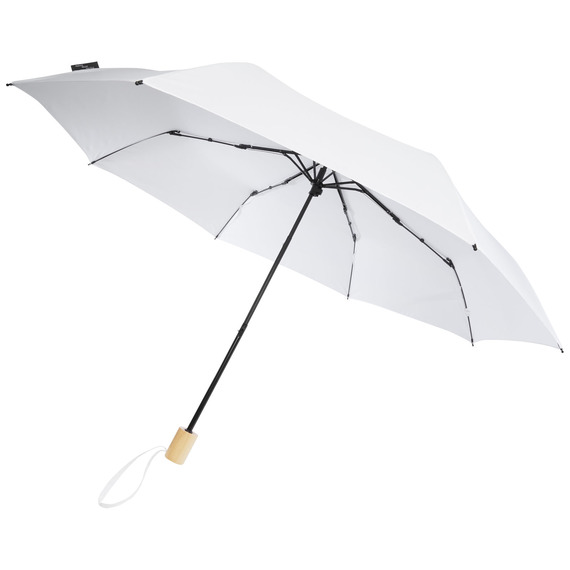 Parapluie publicitaire 21" pliable windproof en PET recyclé Birgit