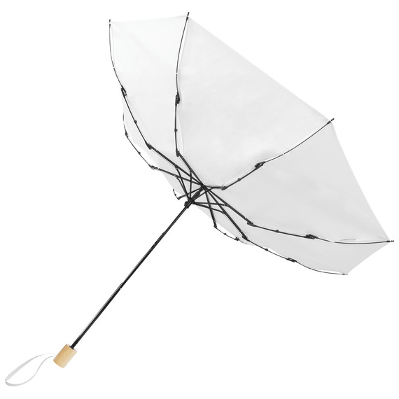 Parapluie publicitaire 21" pliable windproof en PET recyclé Birgit