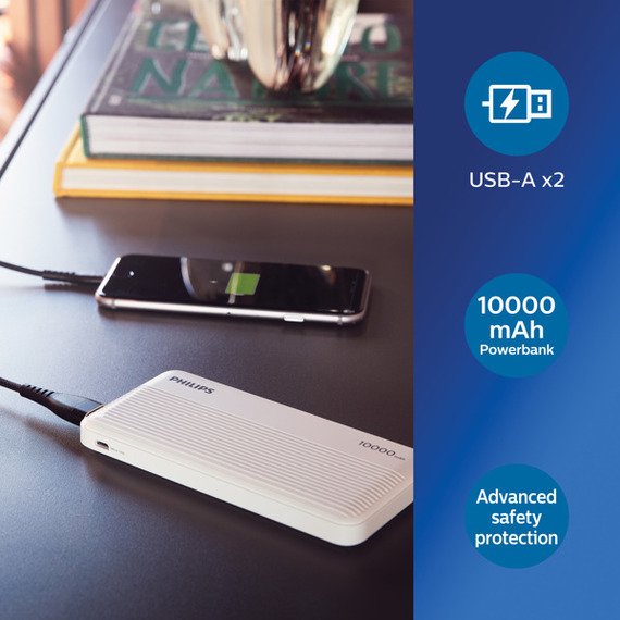 Batterie publicitaire de Secours Philips Ultra Fine 10000mAh