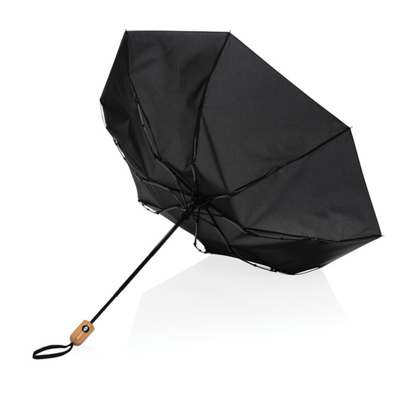 Parapluie publicitaire 21" automatique rPET 190T et bambou Impact AWARE™