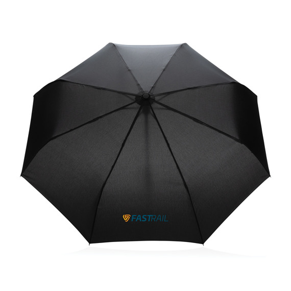 Parapluie publicitaire 21" automatique rPET 190T et bambou Impact AWARE™