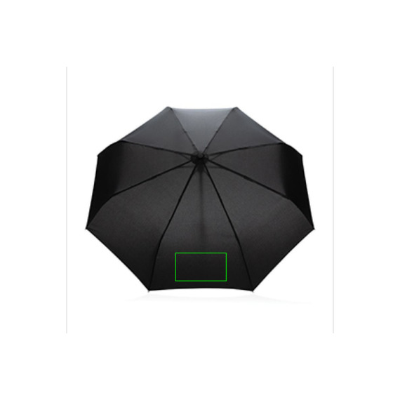 Parapluie publicitaire 21" automatique rPET 190T et bambou Impact AWARE™