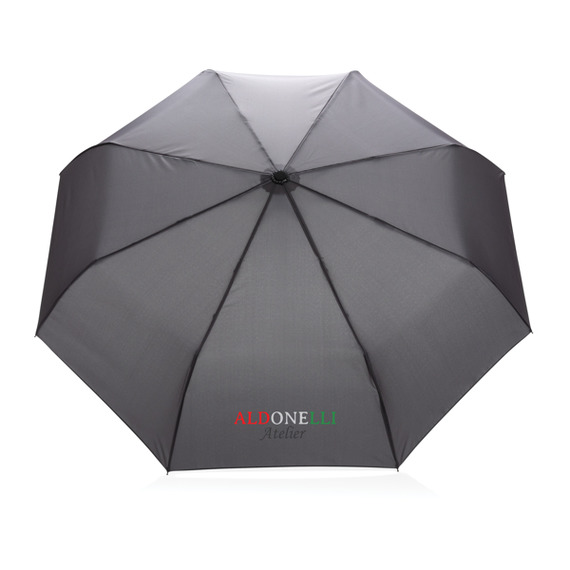 Parapluie publicitaire 21" automatique rPET 190T et bambou Impact AWARE™