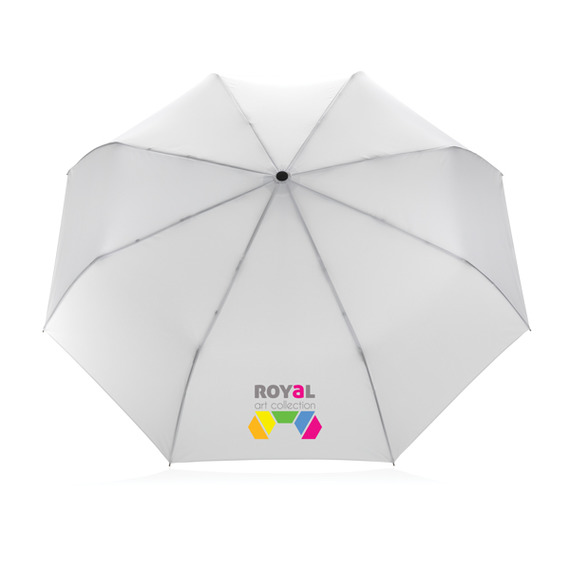 Parapluie publicitaire 21" automatique rPET 190T et bambou Impact AWARE™