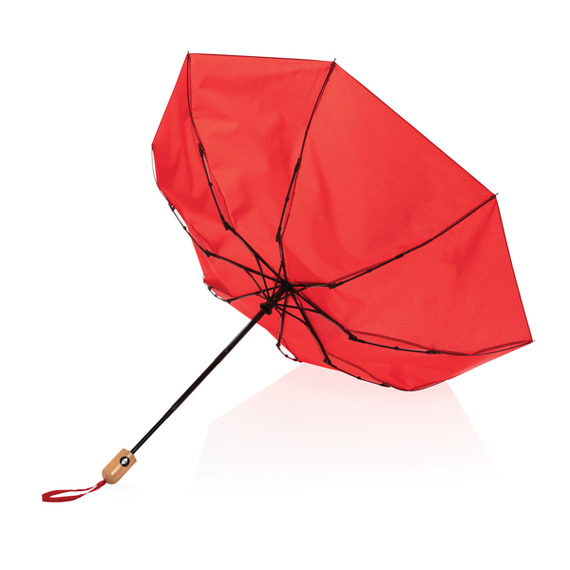 Parapluie publicitaire 21" automatique rPET 190T et bambou Impact AWARE™